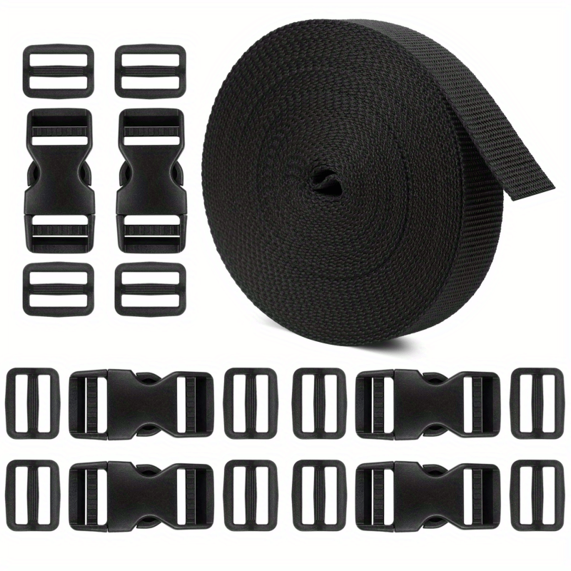 Adjustable Release Buckles Webbing Straps Set