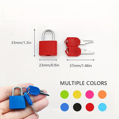Portable Mini Padlock for Luggage, Small Plastic Lock
