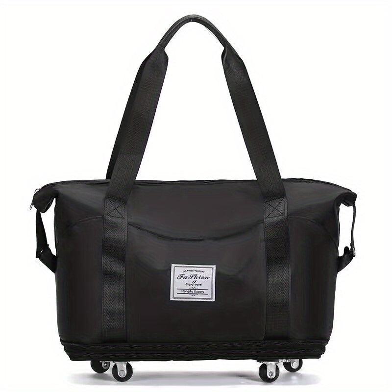 Expandable Travel Duffle Bag Large Capacity Luggage Bag With Wheels