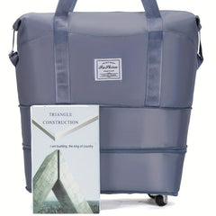Expandable Travel Duffle Bag Large Capacity Luggage Bag With Wheels
