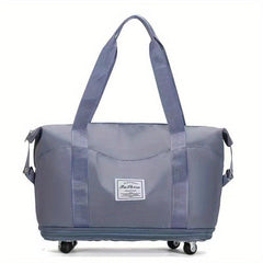Expandable Travel Duffle Bag Large Capacity Luggage Bag With Wheels