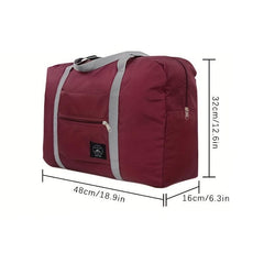 Large Capacity Travel Bag Foldable Canvas Duffel & Luggage Bag