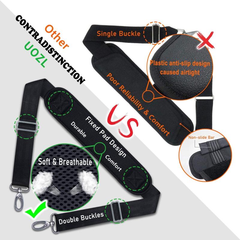 66 Cm Shoulder Strap with Extra Thick Cushion Pad and Dual Clasps
