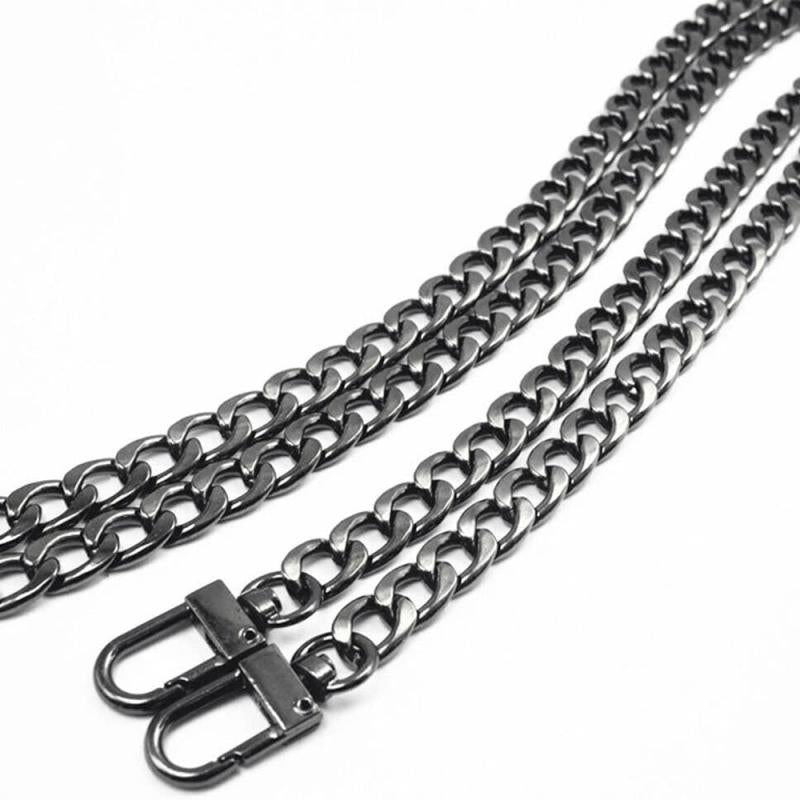 Golden Flat Chain Purse Strap Replacement for DIY Bag