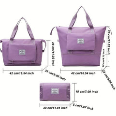 Travel Foldable Duffle Bag Lightweight Large Capacity Luggage Bag