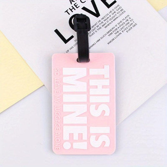 Cartoon Letter Luggage Tag This Is Mine - Identification Hanging Tag