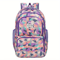Large Capacity Zipper Backpack & Lunch Bag Combo for School and Travel