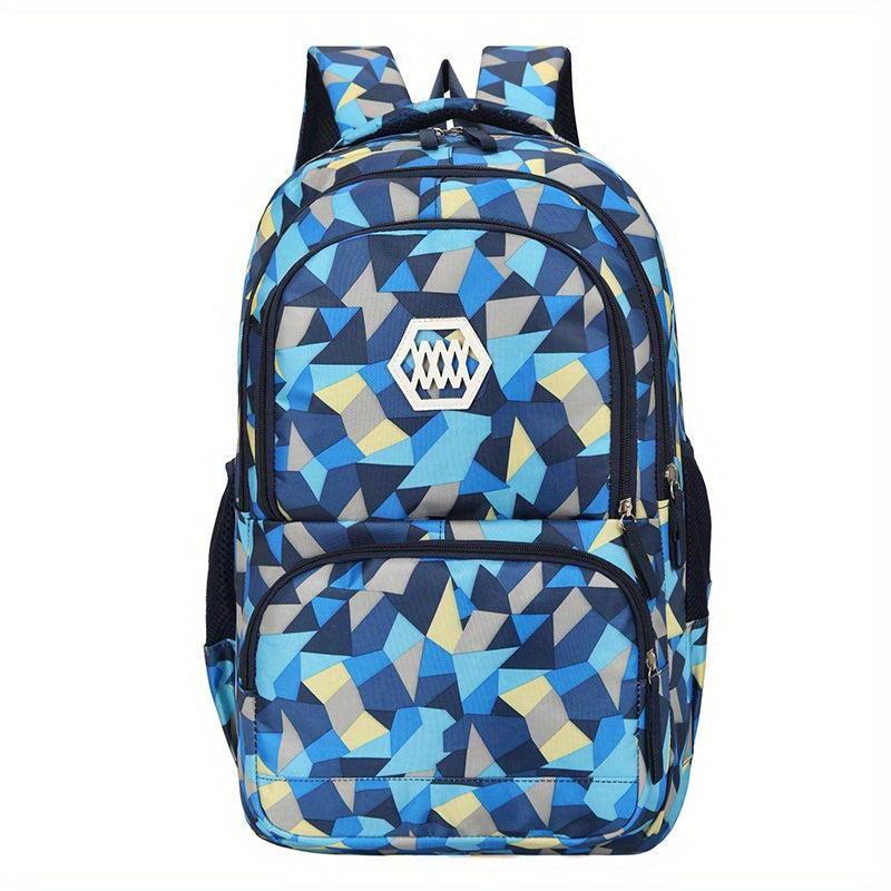 Large Capacity Zipper Backpack & Lunch Bag Combo for School and Travel
