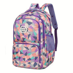 Large Capacity Zipper Backpack & Lunch Bag Combo for School and Travel