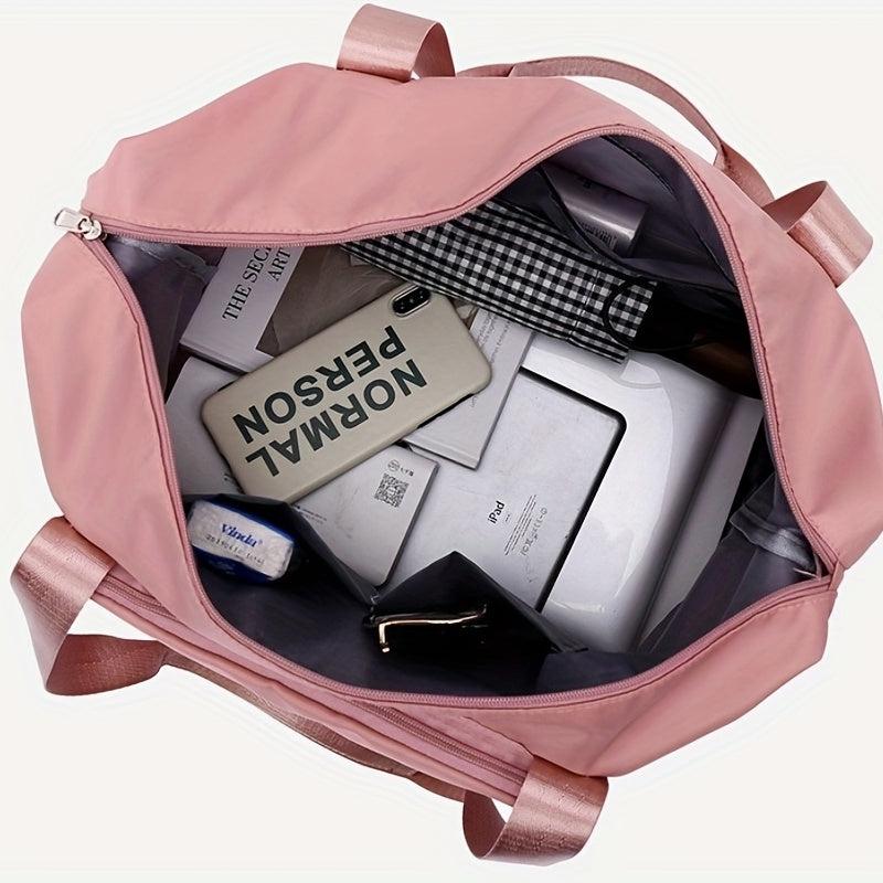 Foldable Canvas Travel Bag Lightweight Storage Luggage Bag