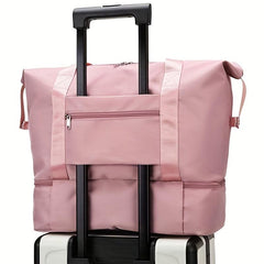 Foldable Canvas Travel Bag Lightweight Storage Luggage Bag