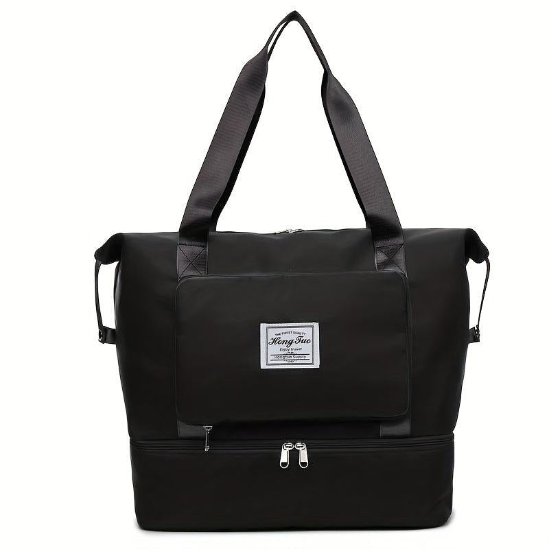Foldable Canvas Travel Bag Lightweight Storage Luggage Bag