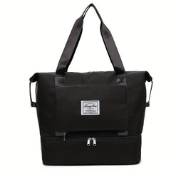 Foldable Canvas Travel Bag Lightweight Storage Luggage Bag