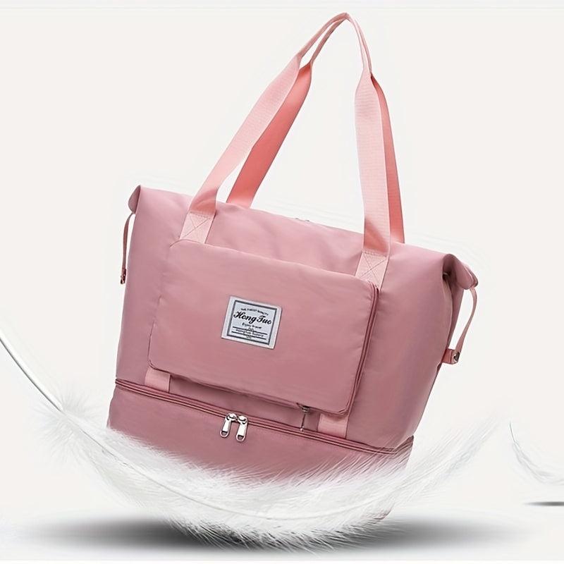 Foldable Canvas Travel Bag Lightweight Storage Luggage Bag