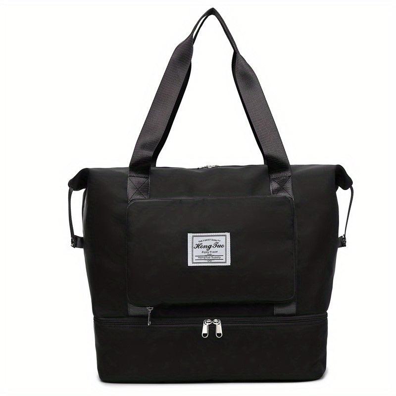 Foldable Canvas Travel Bag Lightweight Storage Luggage Bag