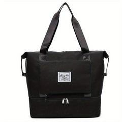Foldable Canvas Travel Bag Lightweight Storage Luggage Bag