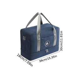 Large Capacity Lightweight Sports Zipper Travel Bag with Shoes Separation