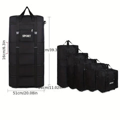 Oversized Travel Bag With Roller Large Capacity Luggage Bag