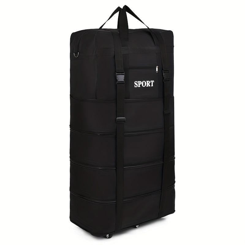 Oversized Travel Bag With Roller Large Capacity Luggage Bag
