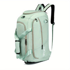 Large Capacity Duffle Backpack Lightweight Luggage Bag With Shoe Compartment