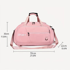 Large Capacity Duffle Backpack Lightweight Luggage Bag With Shoe Compartment