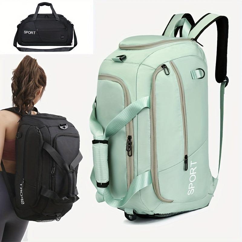 Large Capacity Duffle Backpack Lightweight Luggage Bag With Shoe Compartment