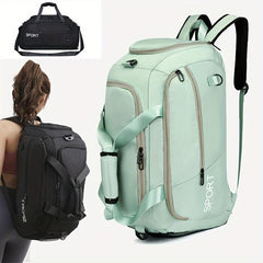 Large Capacity Duffle Backpack Lightweight Luggage Bag With Shoe Compartment