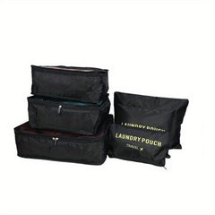 6pcs Clothes Storage Bags Lightweight Portable Travel Luggage Organizer