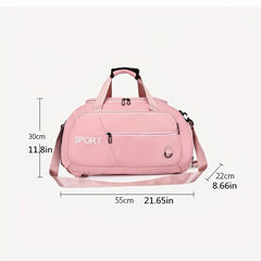 Large Capacity Travel Storage Bag Solid Sports Handbag Lightweight