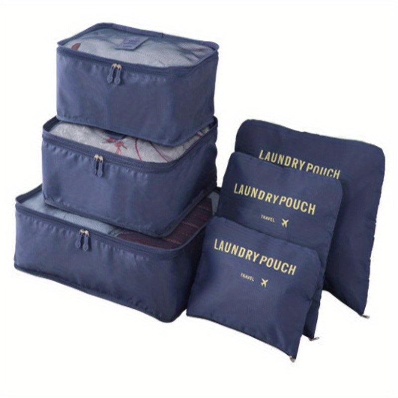 6pcs Luggage Bag Set for Travel Business Trip Organizer