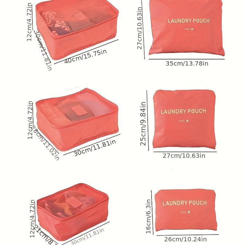 6pcs Luggage Bag Set for Travel Business Trip Organizer