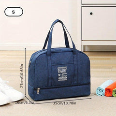Large Capacity Weekender Tote Bag Lightweight Dacron Gym Storage Bag