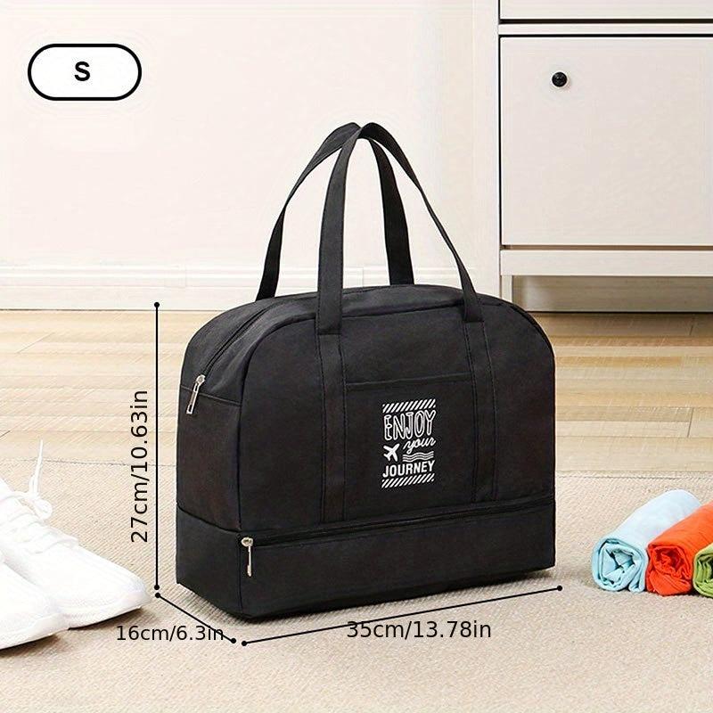 Large Capacity Weekender Tote Bag Lightweight Dacron Gym Storage Bag