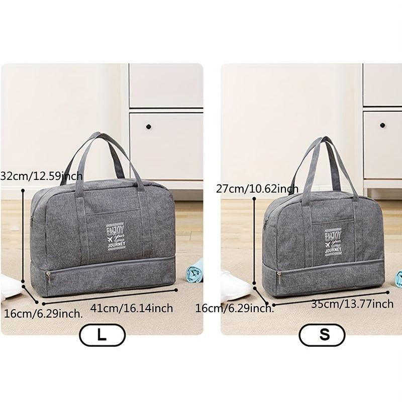 Large Capacity Weekender Tote Bag Lightweight Dacron Gym Storage Bag