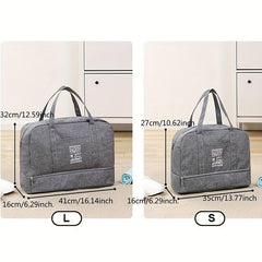 Large Capacity Weekender Tote Bag Lightweight Dacron Gym Storage Bag