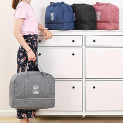 Large Capacity Weekender Tote Bag Lightweight Dacron Gym Storage Bag