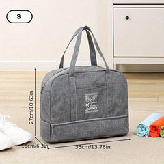 Large Capacity Weekender Tote Bag Lightweight Dacron Gym Storage Bag