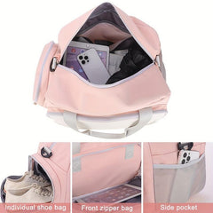 Waterproof Travel Backpack Sports Gym Bag Shoes Compartment Duffle Bag