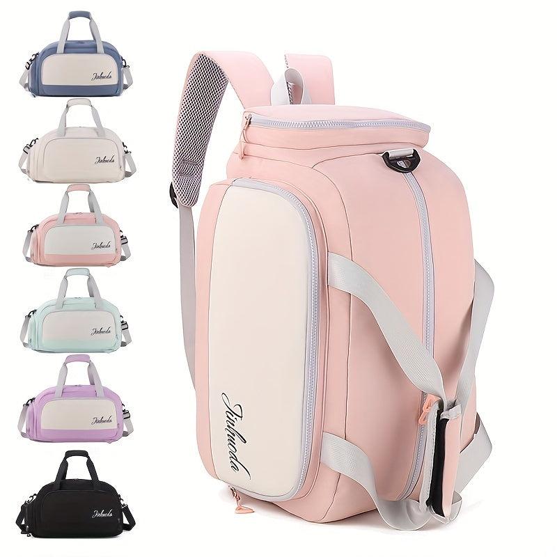 Waterproof Travel Backpack Sports Gym Bag Shoes Compartment Duffle Bag
