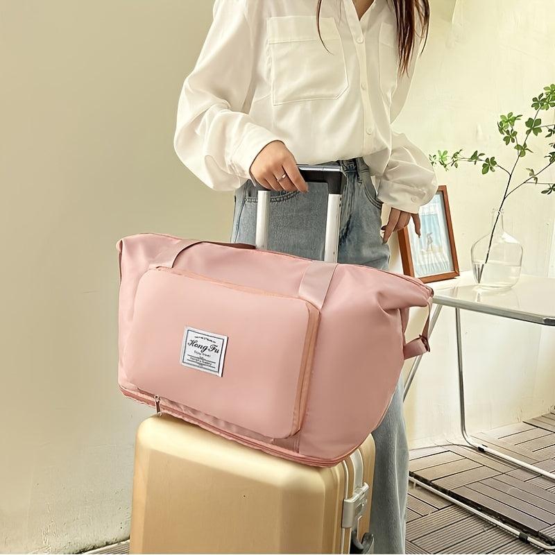 Women's Large Capacity Travel Bag Zipper Duffel Bag