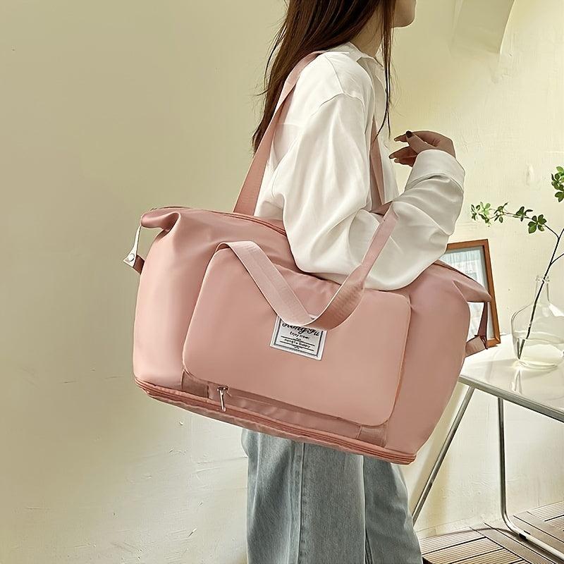 Women's Large Capacity Travel Bag Zipper Duffel Bag