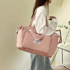 Women's Large Capacity Travel Bag Zipper Duffel Bag
