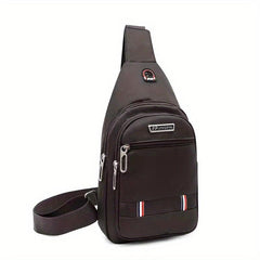 3-Layer Crossbody Sling Backpack Hiking Messenger Bag