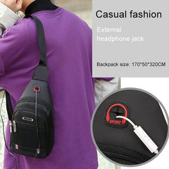 3-Layer Crossbody Sling Backpack Hiking Messenger Bag