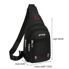 3-Layer Crossbody Sling Backpack Hiking Messenger Bag