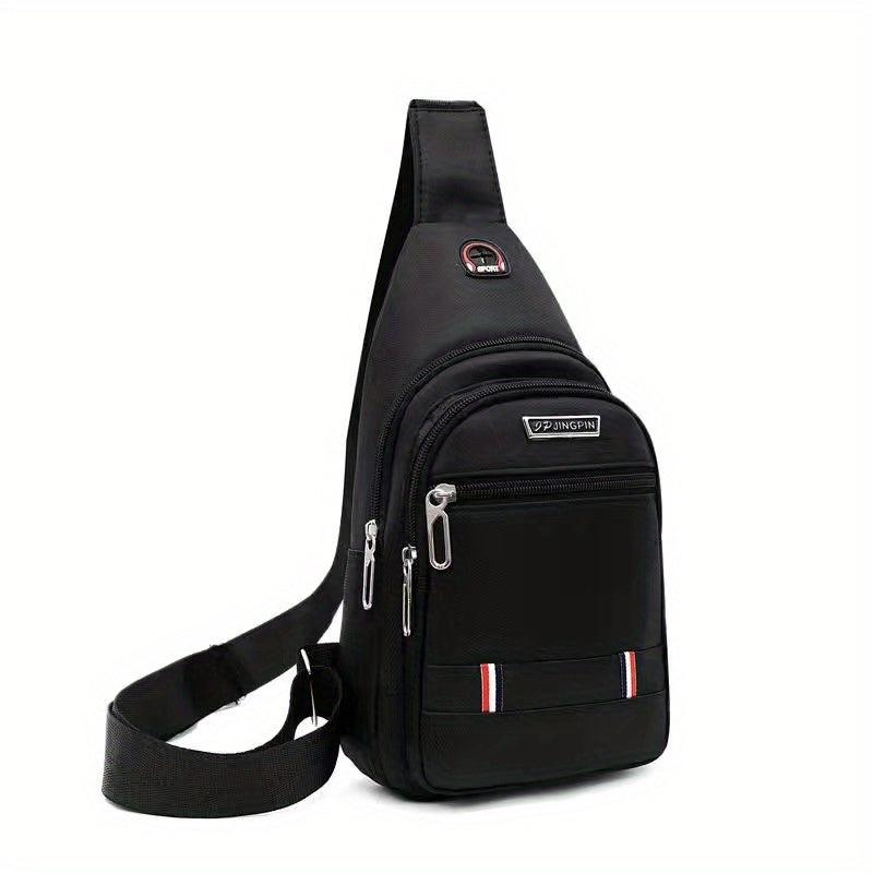 3-Layer Crossbody Sling Backpack Hiking Messenger Bag