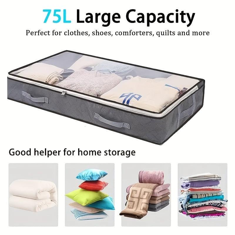 Large Capacity Cotton Quilt Storage Bag Dust-proof Moisture-proof Foldable Bag