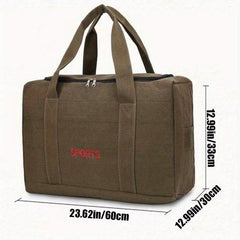 Vintage Canvas Travel Luggage Bag Large Capacity Duffel Men Women