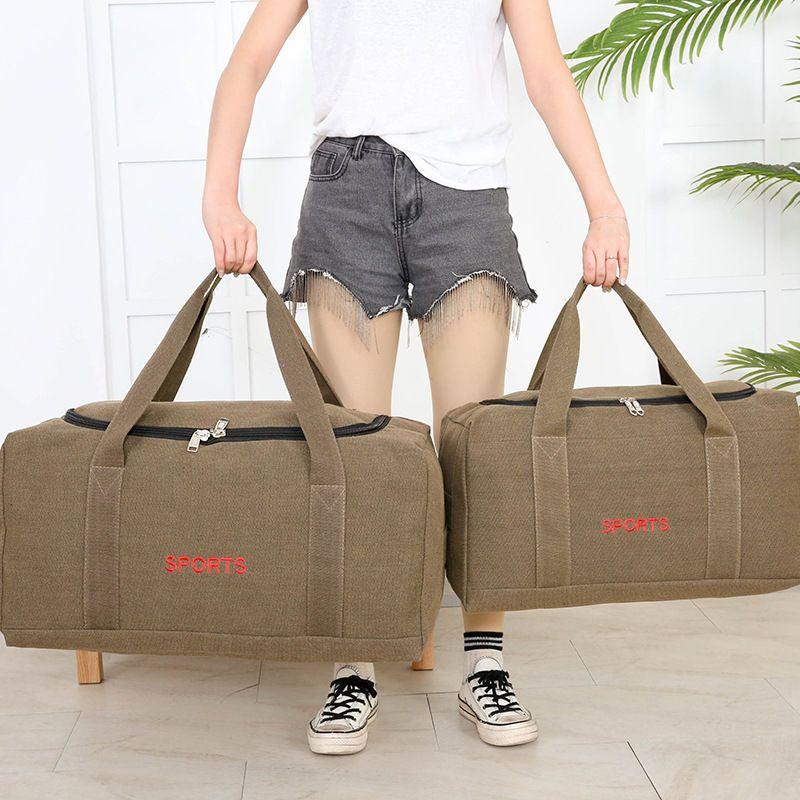 Vintage Canvas Travel Luggage Bag Large Capacity Duffel Men Women