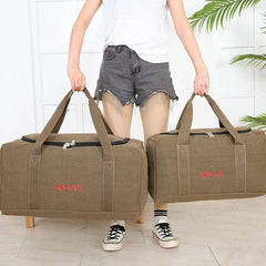 Vintage Canvas Travel Luggage Bag Large Capacity Duffel Men Women